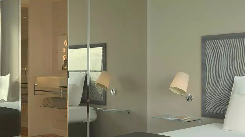 Polopropustné zrcadlo Mirastar glass, špionážní zrcadlo, do posilovny, dekorativný, osvětlneé zrcadlo,