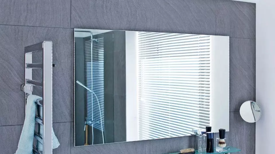 Designové zrcadlo do koupelny bez rámu, obdélnikové jednosměrné moderní zrcadlo nad umývadlo