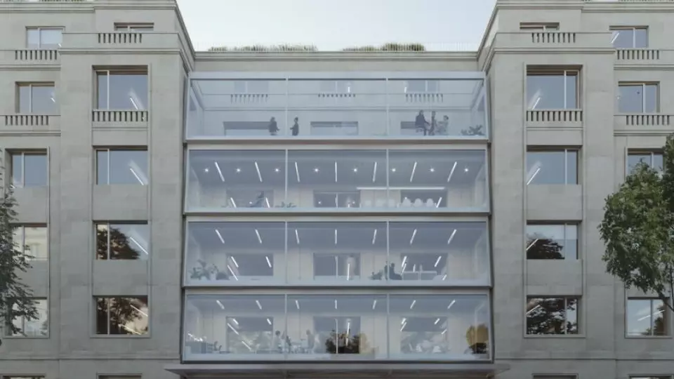 Nízkouhlíkové sklo COOL-LITE® XTREME. Budova Le Carré des Invalides - Paris, France. Projekt od Nexity (rekonstrukce budovy)