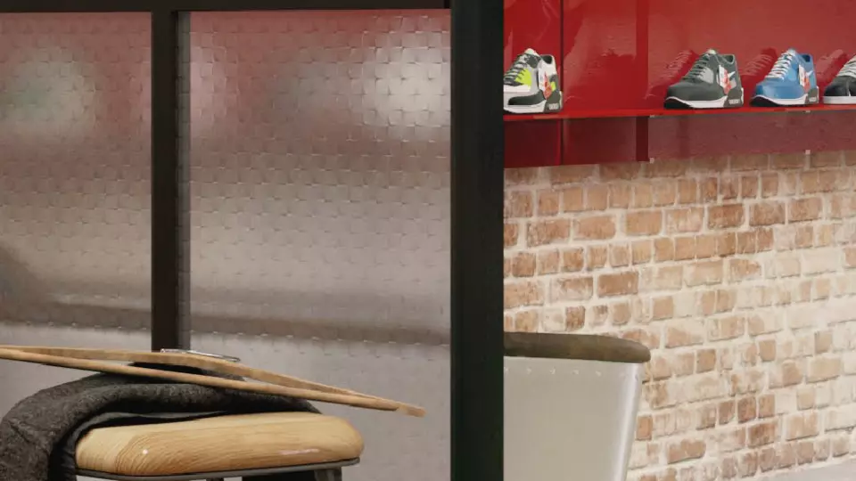 Designová sklenená príčka s ornamentálnim sklem, druhy skel do interiéru, vzorník skel do dverí