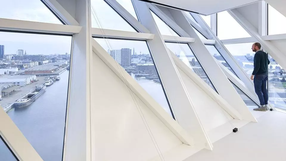 Hlavní sídlo přístavní správy v antverpách Port house, emalit revolution, Sgg cool-lite 147