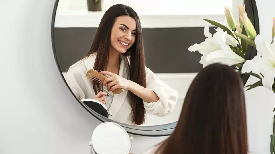 Miralite gulaté moderní designové zrcadlo nad umývadlo, chytré jednosměrné zrcadlo do koupelny