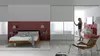 Planilaque® Evolution lakované barevné sklo, zástěna za postel, vysoce odolné sklo, Saint-Gobain Glass