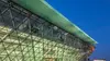 Vstup do letište v Krakowe v Polsku, fasádní protihlukové sklo, Krakow aiport